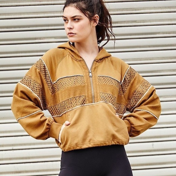 Free People Movement Win Win Hoodie mustard brown - Picture 2 of 7